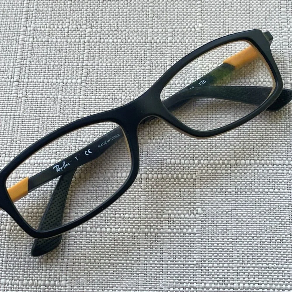 Ray-Ban Youth Eyeglasses Frame Black/Yellow Tone RB1546 46[]16 125 Glasses